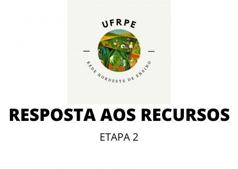 Logo da Renoen/Polo UFRPE - Resposta aos recursos Etapa 2