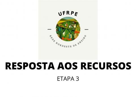 Resposta aos recursos etapa 3