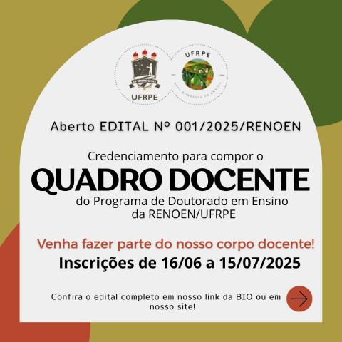 banner de convite quadro docente