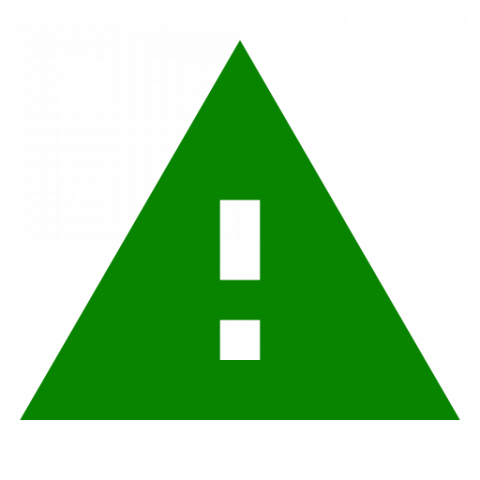 icone com exclamação